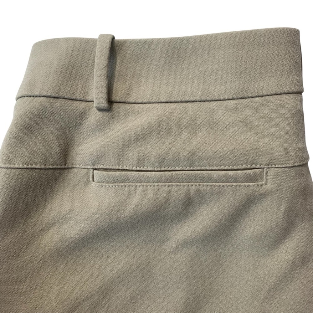 Ann Taylor Ankle Pants Mid-rise Tapered Trouser Taupe 12P Travel Transitional - Picture 7 of 10